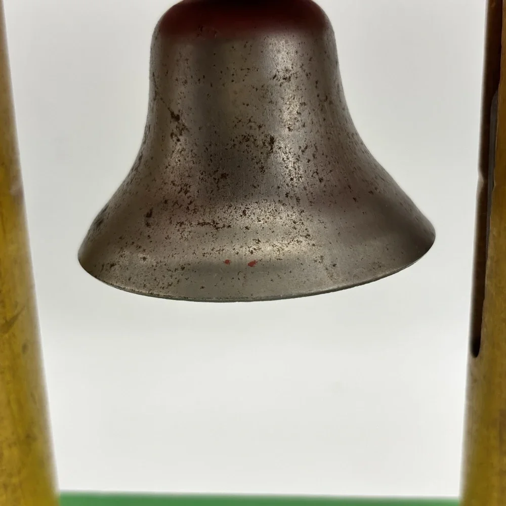 Playskool Stackable  Rings Bell Wooden Vintage Toy‎ Collectible Painted